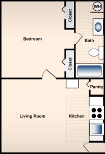 1 Bed / 1 Bath / 363ft² / Availability: Please Call / Deposit: $300 / Rent: $775